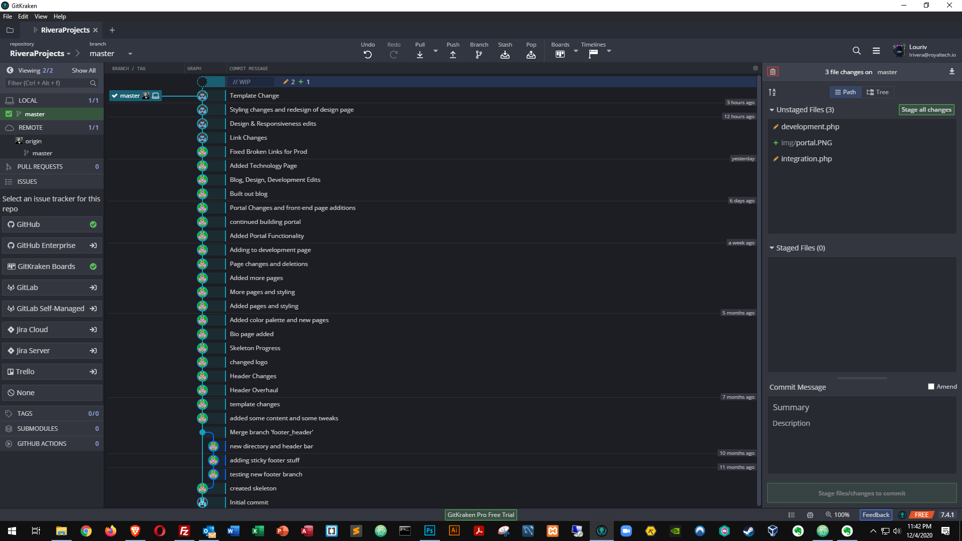 Git & GitKraken Version Control